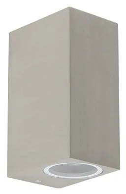 Applique da parete moderna in alluminio a 2 luci IP44 - Baleno