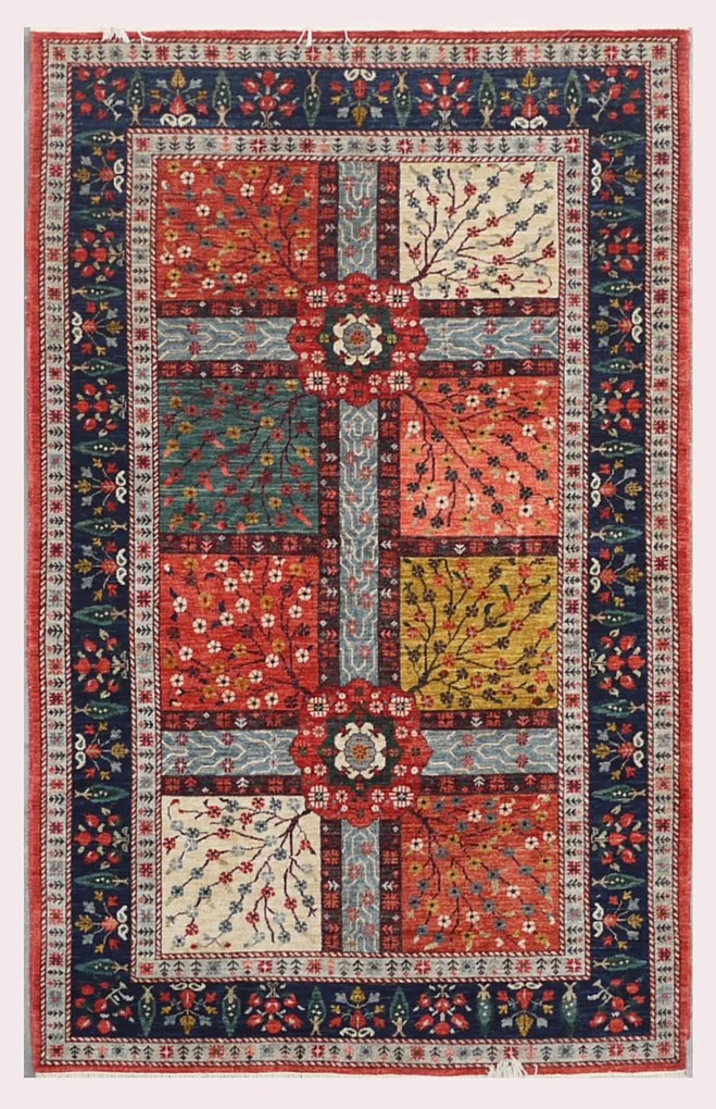 Kazak Tappeto 150x240 (Pakistan) Annodato A Mano