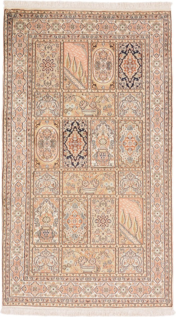 Cashmere Silk Tappeto 90x160 (Indian) Annodato A Mano