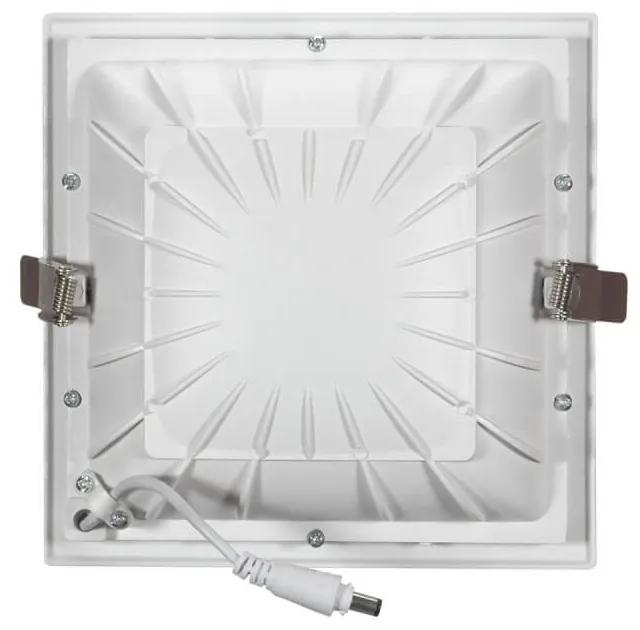Faro LED da incasso Quadrato Luce INDIRETTA 20W Foro 155x155mm Colore Bianco Caldo 3.000K
