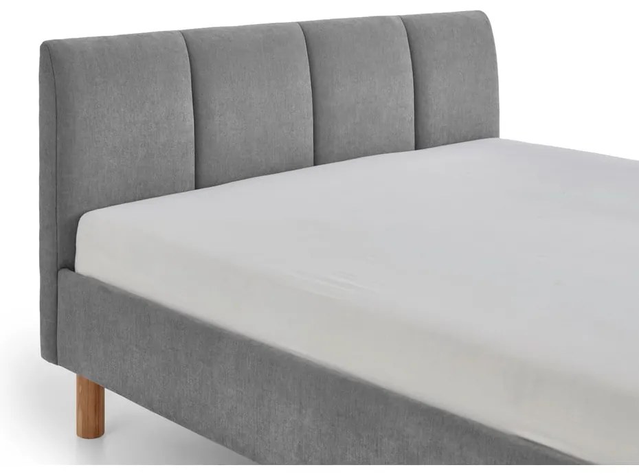 Letto singolo imbottito grigio rete non inclusa 120x200 cm Joker – Meise Möbel