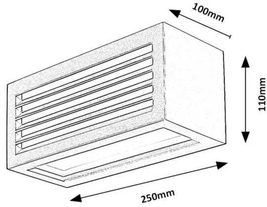 Rabalux 77100 - Applique a LED da esterno LUBLIN LED/10W/230V IP54 nero