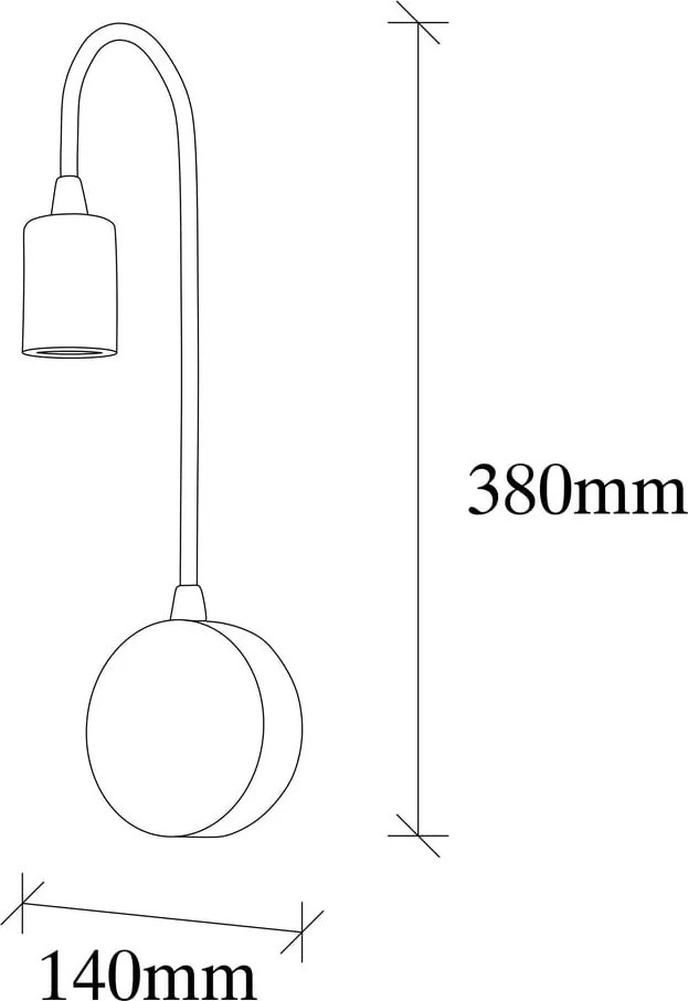 Lampada da parete nera Baston – Opviq lights