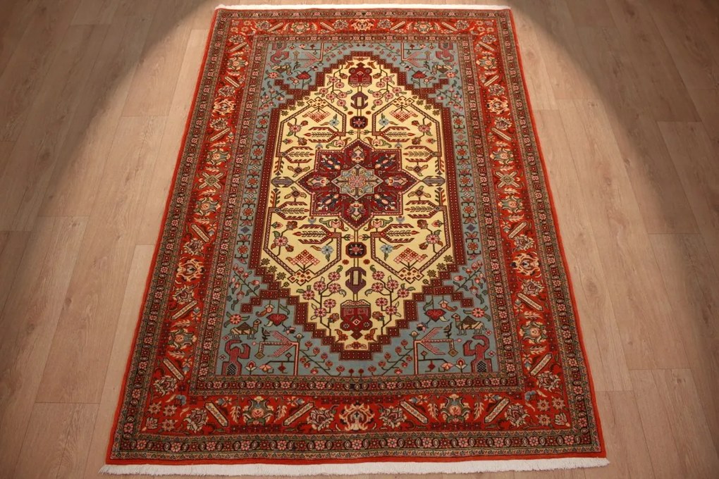 Ghom Tappeto 210 x 140 (Iran) Annodato A Mano