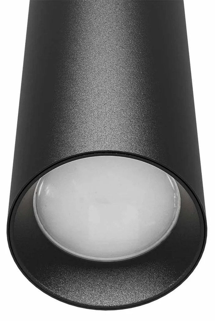 Faro LED a Sospensione per Binario Trifase GU10 - Nero 15m