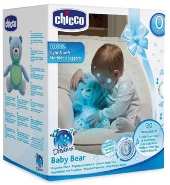 Chicco - Proiettore con melodia BABY BEAR 3xAAA blu