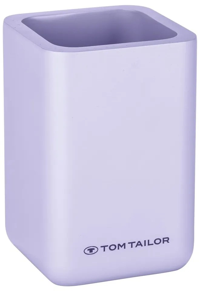 Portaspazzolino in poliresina viola Tom Tailor T-Rounded – Wenko