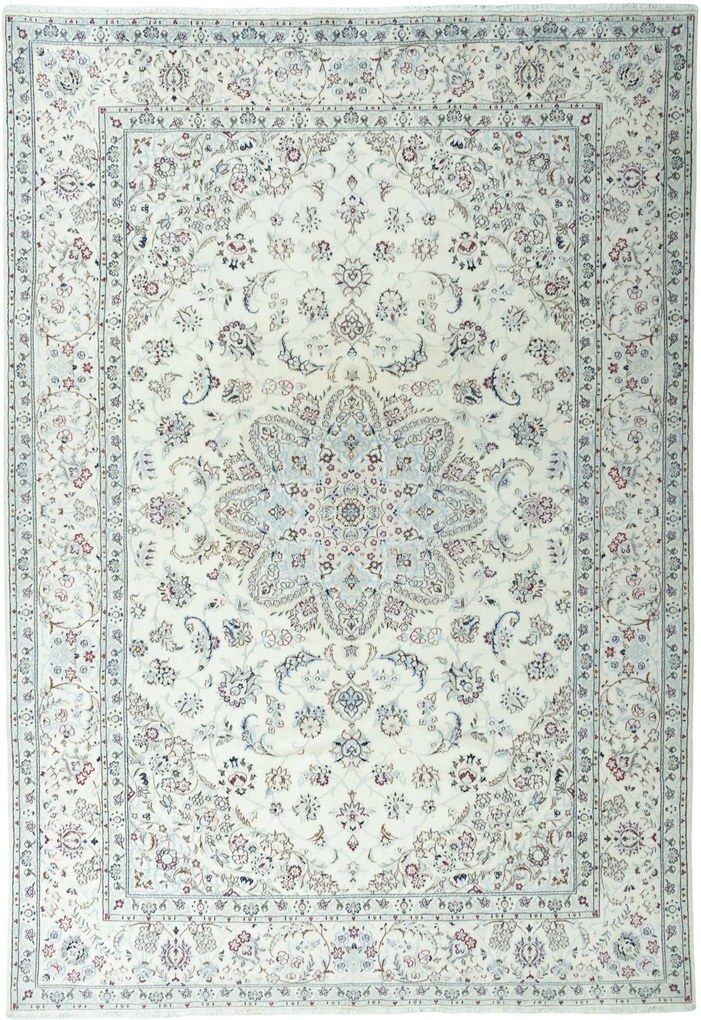 Nain Tappeto 360 x 250 Beige (Iran) Annodato A Mano