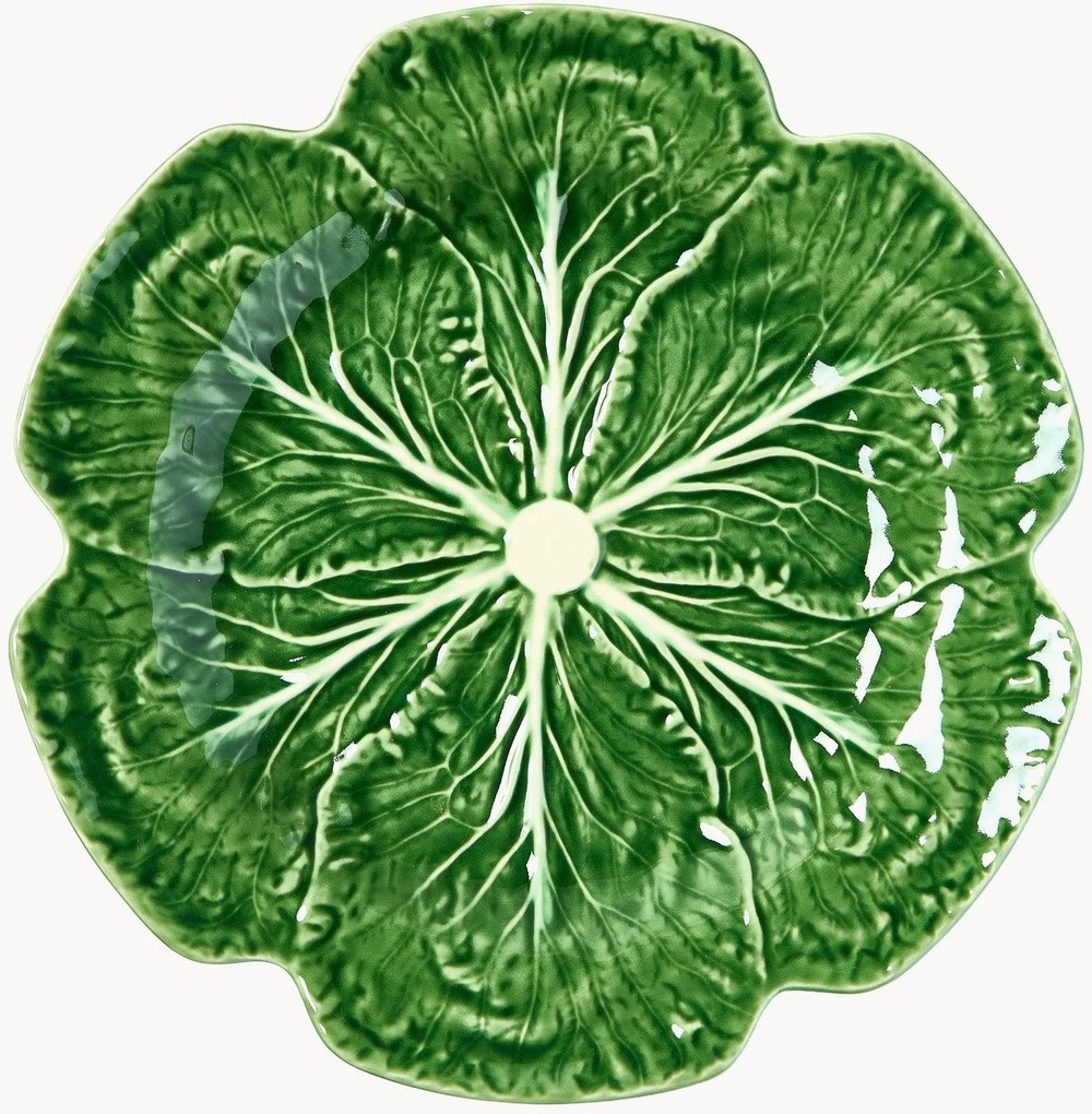 Set di 2 piatti da portata dipinti a mano Cabbage