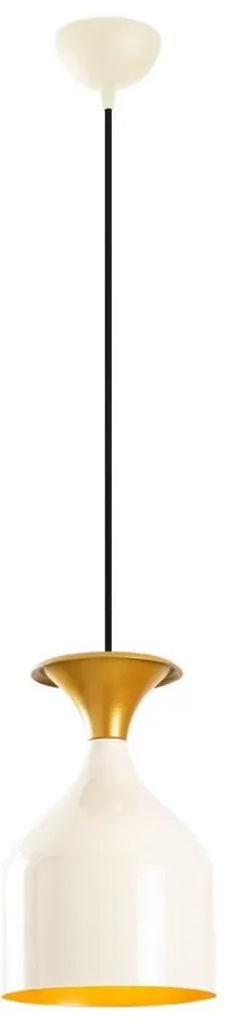 Lampada a sospensione SIVANI 1xE27/40W/230V bianco/ramato