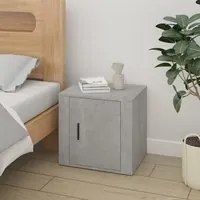 Comodino Grigio Cemento 50x39x47 cm 816696