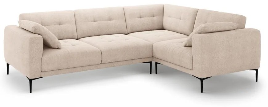 Divano angolare marrone chiaro (con penisola a destra/a L) Bemy – Micadoni