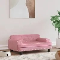 Lettino per Cani Rosa 70x45x30 cm in Vellutocod mxl 119164