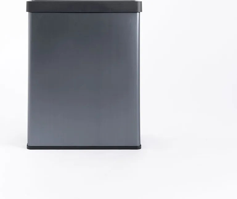 Pattumiera Alta 54L Interno Esterno Keter Verto Recycle 43,5x26,5x68,7 cm con Bordo Copri Sacco in Plastica Blu Perla...