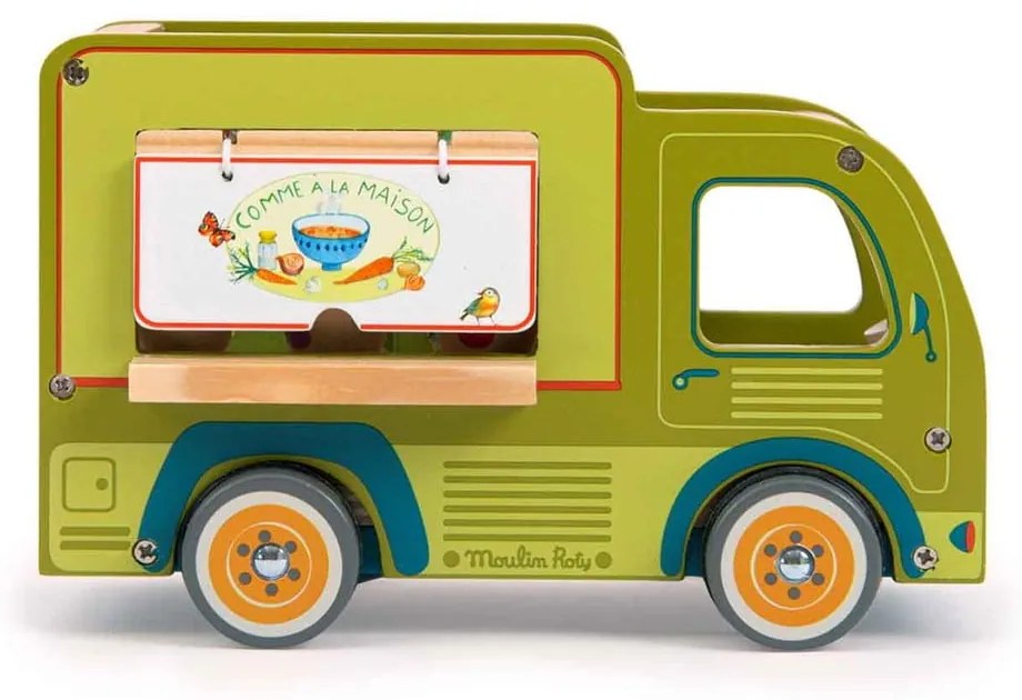 Auto di legno La Grande Famille Food Truck - Moulin Roty