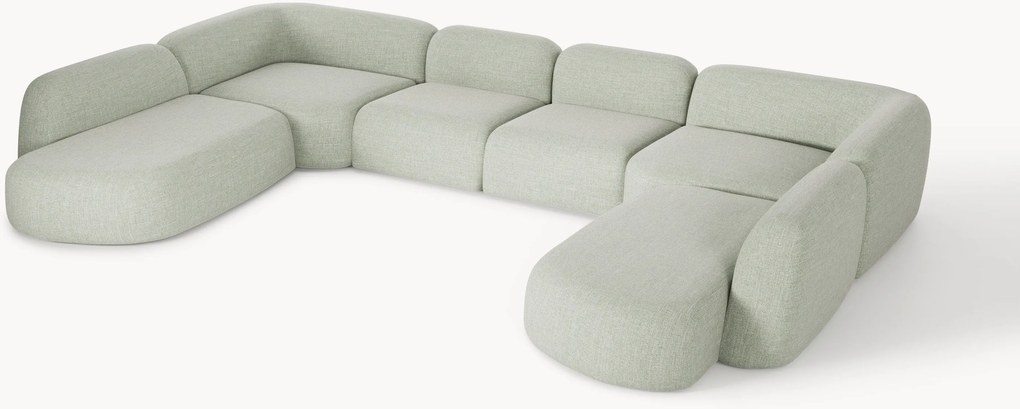 Divano componibile XL in bouclé Wolke