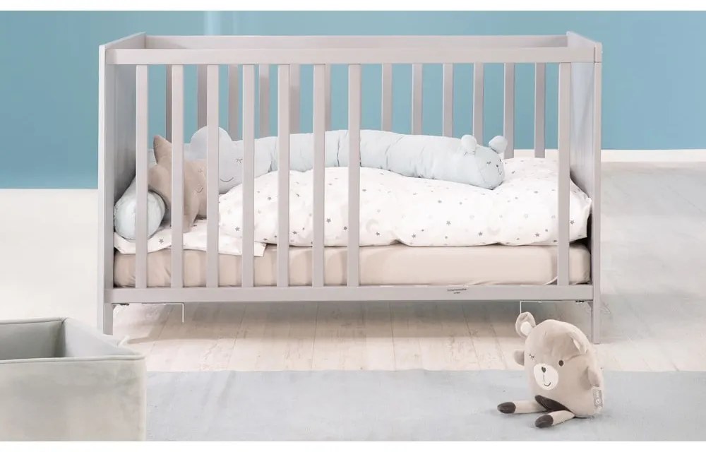 Lettino grigio/grigio tortora 60x120 cm Hamburg – Roba