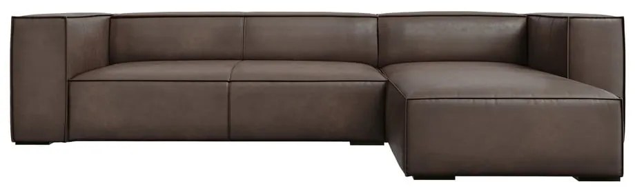 Divano angolare in pelle marrone (angolo destro) Madame - Windsor &amp; Co Sofas