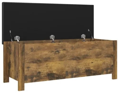 Contenitore con Cuscino Rovere Fumo 105x40x45cm Multistrato