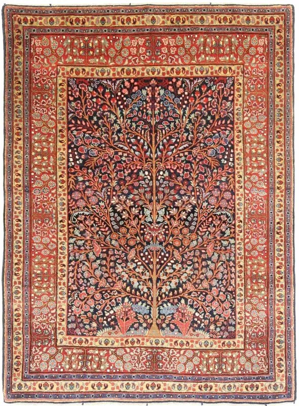 Tabriz Tappeto persiano 130x190 (Iran) Annodato A Mano