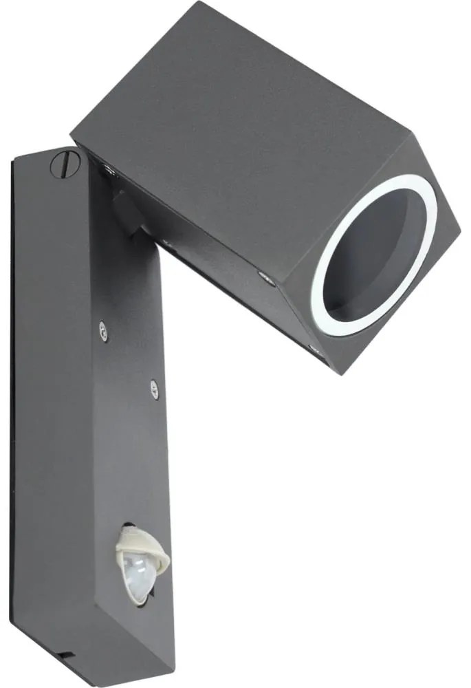 Applique da esterno con sensore  QUAZAR 1xGU10/35W/230V IP44 grigia
