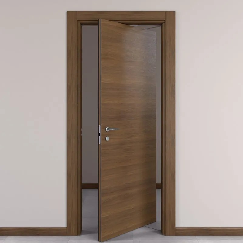 Porta rototraslante Stenophylla marrone L 80 x H 210 cm destra