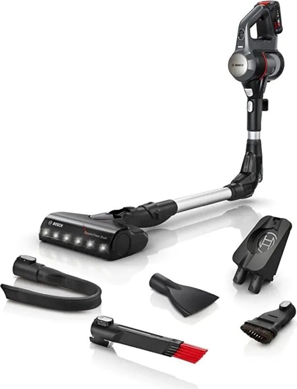 Bosch - Unlimited Serie 7, Scopa Elettrica Senza Fili, Batteria Ricaricabile 3,0 Ah, Flex Tube, Aspirapolvere Portatile dal Design Leggero,