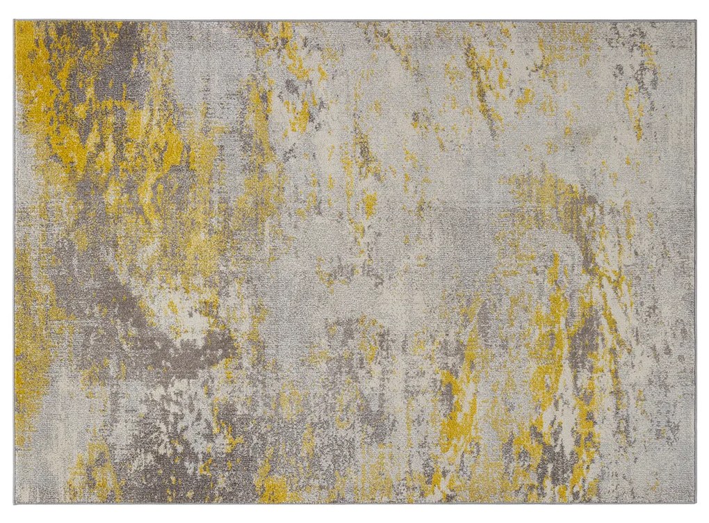 Tappeto ecrù e giallo 230x160 cm Soho