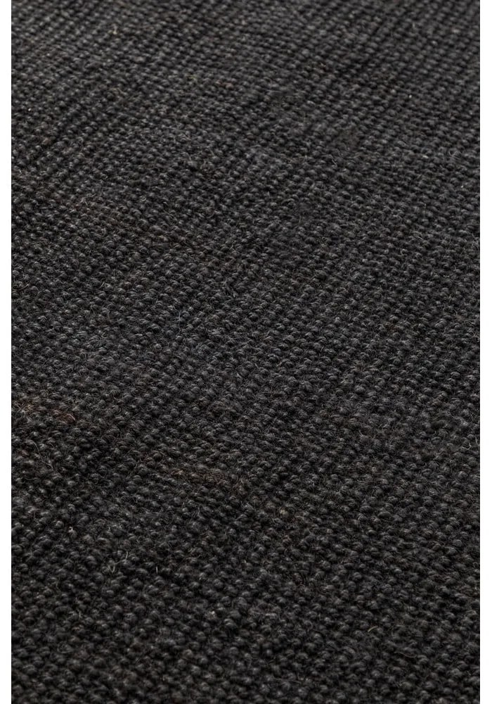 Tappeto nero in iuta 60x90 cm Bouclé – Hanse Home