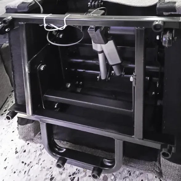 Poltrona Alzapersona Reclinabile 2 Motori Tasmania Tessuto Coffee