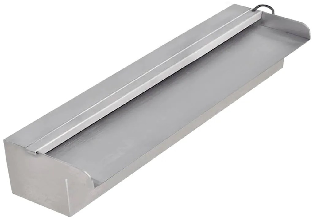 Cascata Per Laghetto Rettangolare Con Led İn Acciaio Inox 45 Cm /
