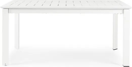 Tavolo Allungabile In Alluminio Bianco Per Esterni 100x160-240 Konnor Bizzotto