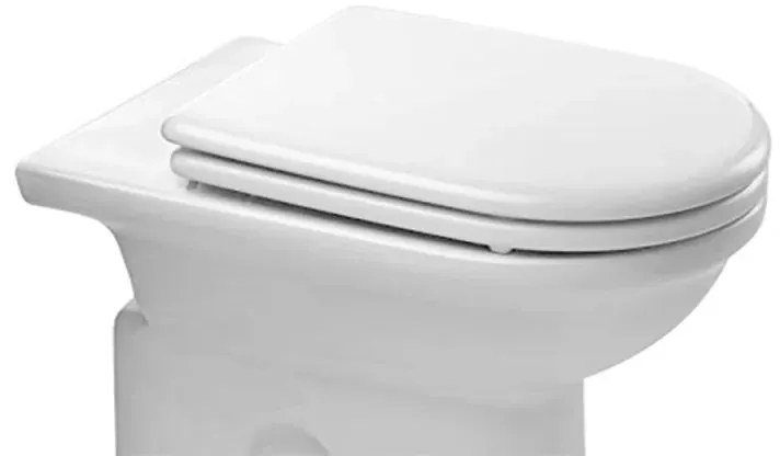 Copriwater dedicato per Serie Esedra Ideal Standard in legno bianco con cerniere