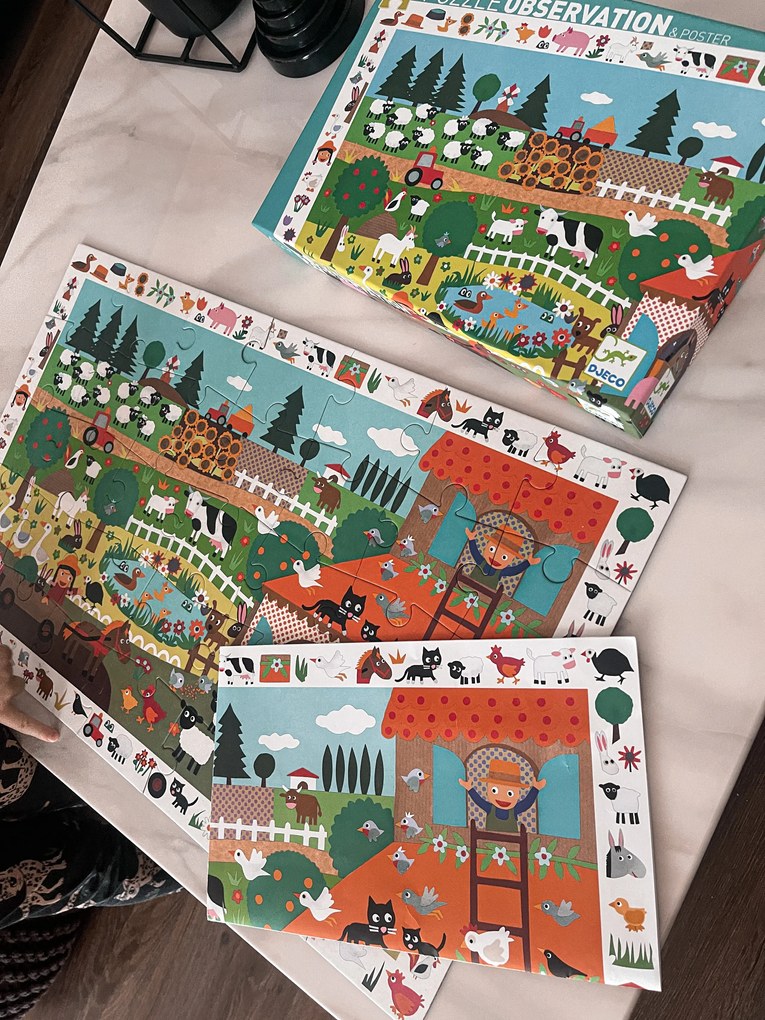Un puzzle di osservazione - fattoria - 35 pezzi