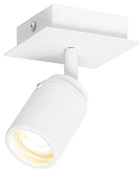 Faretto moderno per bagno bianco quadrato IP44 - Ducha