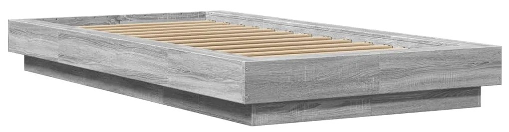 Giroletto luci led grigio sonoma 100x200cm in legno multistrato