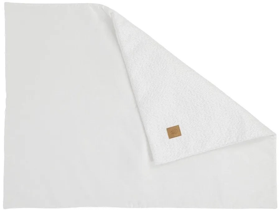 Coperta per bambini bianca in bouclé 100x77 cm – Meowbaby