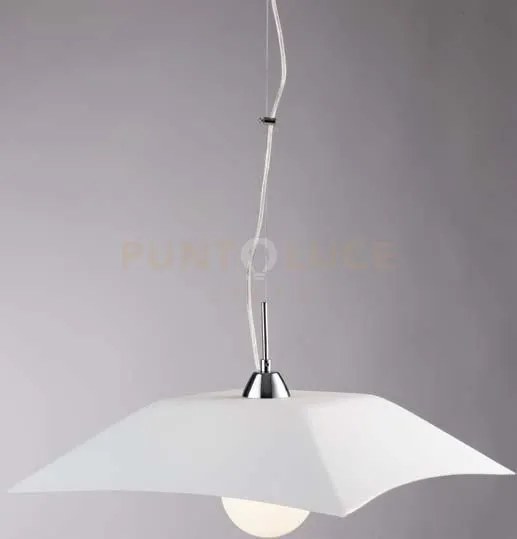 Lampadario a sospensione osiride bianca 1 luce attacco e27 50x50x12...