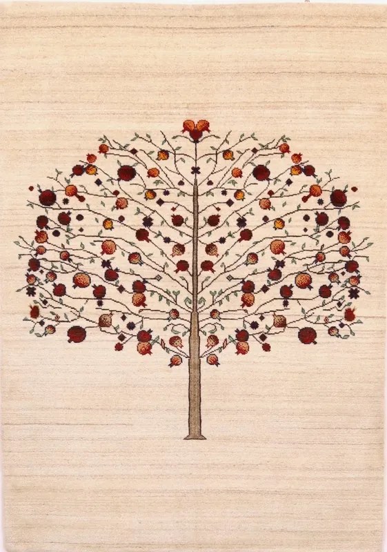 Loribaft Tappeto orientale 200 x 140 Beige (Indian) Annodato A Mano