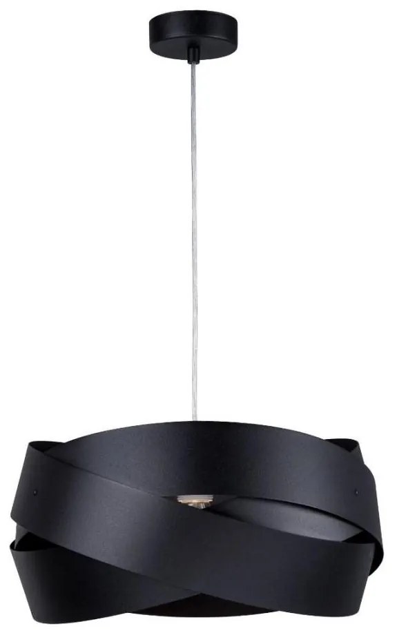 Zuma Line 1114 - Lampadario a sospensione con filo TORNADO 1xE27/40W/230V nero