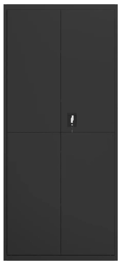 Armadio classificatore nero 90x40x200 cm in acciaio