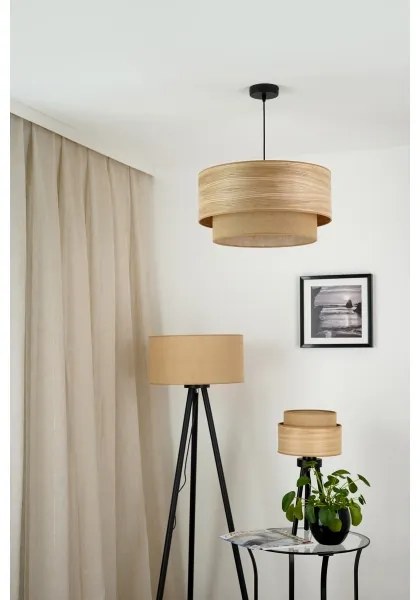 Brilagi - Lampadario a sospensione con filo MONTANA BOHO 1xE27/15W/230V diametro 45 cm marrone/nero