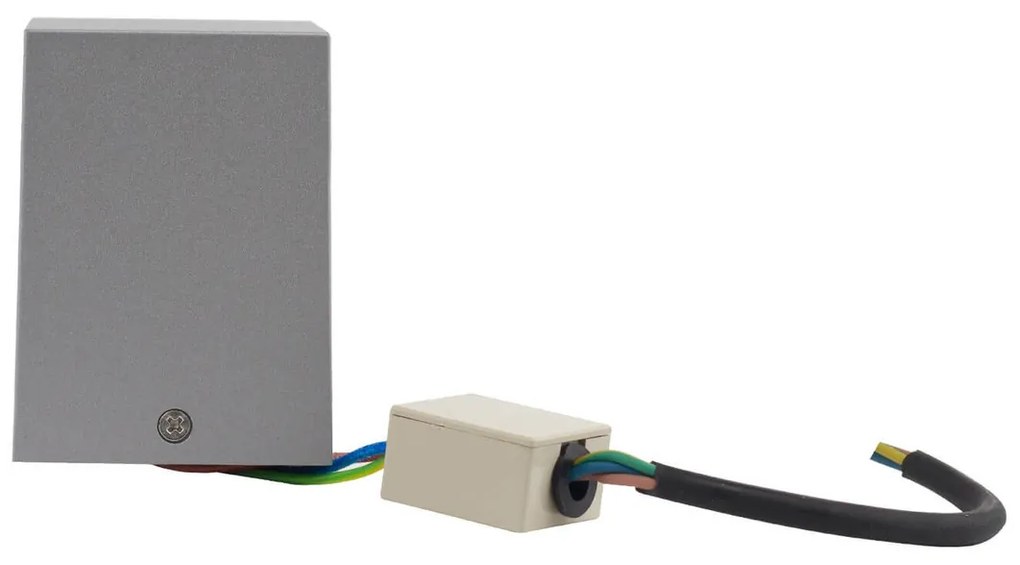Applique Quadrata Monodirezionale IP65 - GU10 Grigio