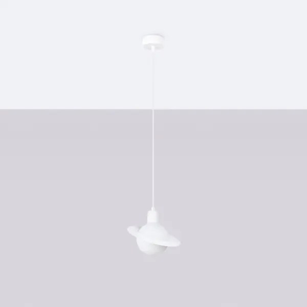 Sollux SL.1356 - Lampadario a sospensione con filo HYPERION 1xG9/8W/230V bianco
