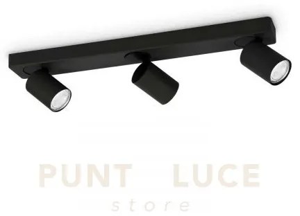 Rudy round applique a parete orientabile 3 luci attacco gu10 lampad...