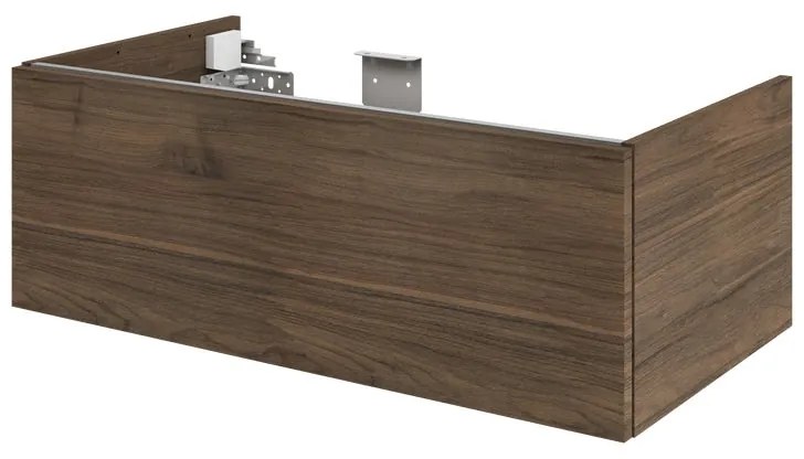 Mobile da bagno sotto lavabo SENSEA Neo lucido L 90 x H 32 x P 48 cm 1 cassetto, lavabo non incluso