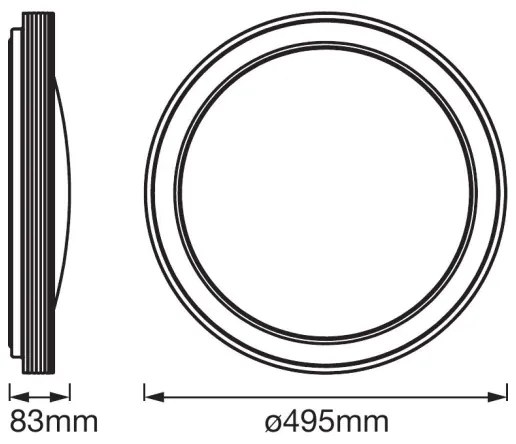 Ledvance - Plafoniera LED dimmerabile SMART+ FRAME LED/32W/230V Wi-Fi