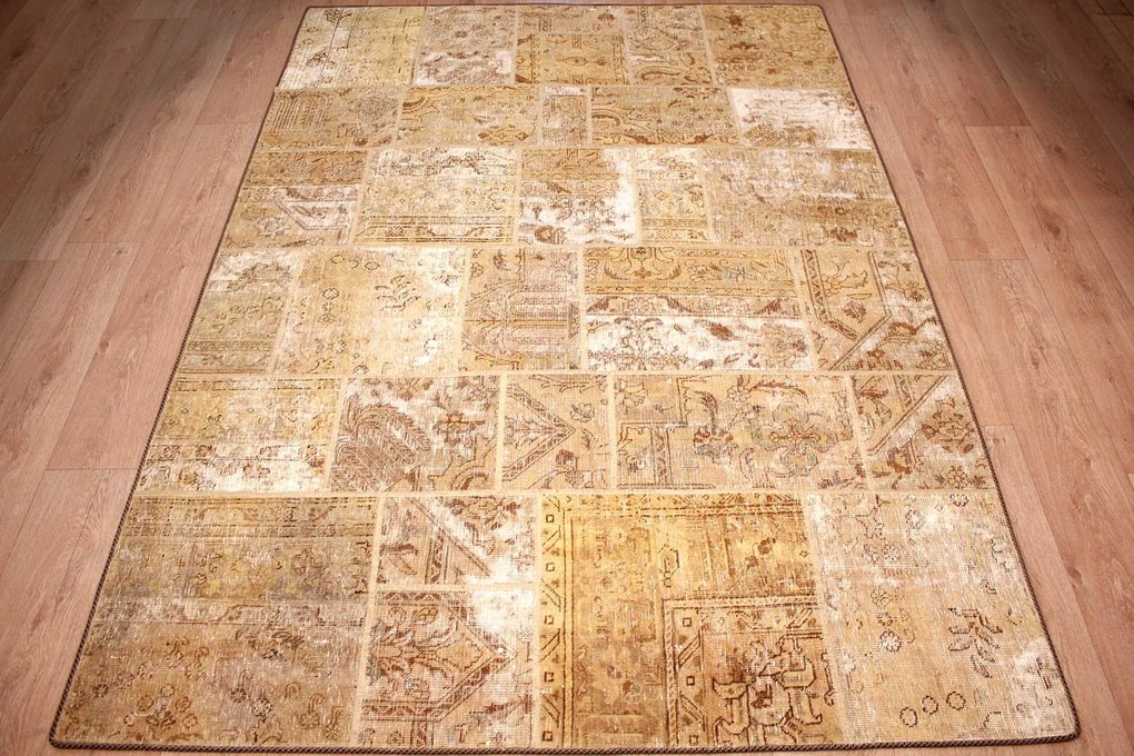 Patchwork Tappeto persiano 170x240 (Iran) Annodato A Mano