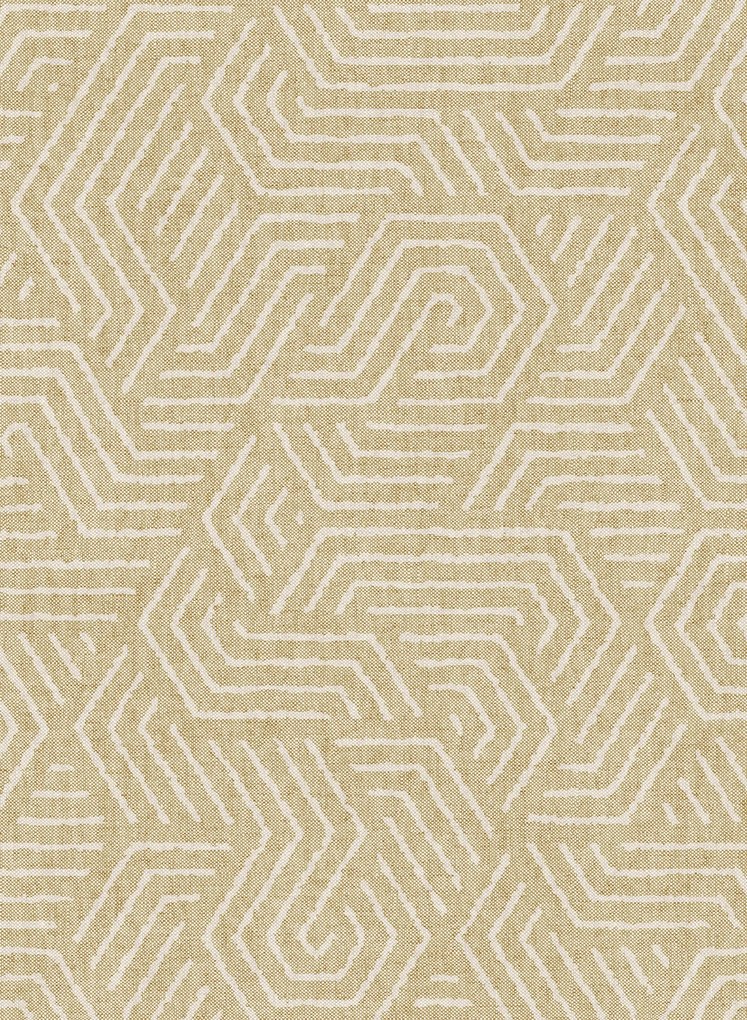 Retro Tapete Flourish von Arte - Gelb