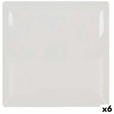 Teglia da Cucina La Mediterránea Elite Bianco Ceramica Quadrato 30 x 30 x 2,5 cm (6 Unità)
